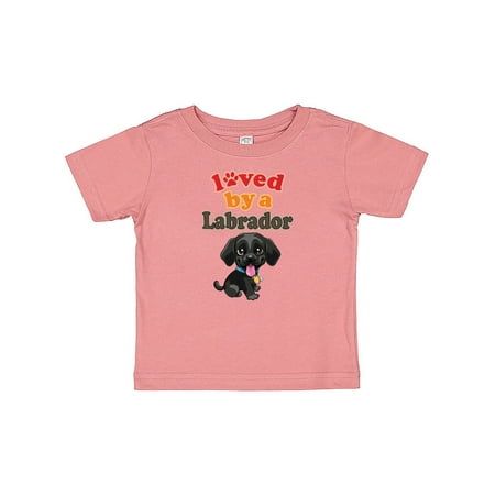 

Inktastic Labrador Retriever Dog Black Lab Gift Baby Boy or Baby Girl T-Shirt