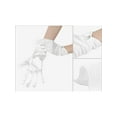 thumbnail image 3 of INSPIRE CHIC Women's Glove Satin Bead Decor Full Finger Wrist Length Short Gloves for Elegant Wedding White, 3 of 6