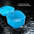 thumbnail image 5 of Blue Denture Case, Denture Cup with Strainer, Denture Bath Box Teeth Storage Box with Basket Net Co, 5 of 5
