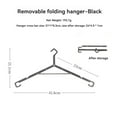 thumbnail image 2 of Clothes Drying Rack Portable Outdoor Camping Coat Drying Rack Hangers for Travel Accessories Black, 2 of 8