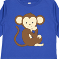thumbnail image 4 of Inktastic Monkey Thinking Boys or Girls Long Sleeve Toddler T-Shirt, 4 of 5