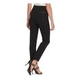 thumbnail image 2 of DKNY Womens Black Wear To Work Straight leg Pants 2, 2 of 2