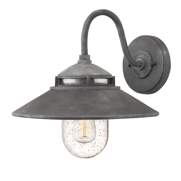 1110DZ Hinkley Lighting Atwell - 1 Light Small Outdoor Wall Sconce in Traditional and Industrial Style - 11.5 Inches Wide by 11.75 Inches High-Aged