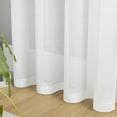 thumbnail image 6 of Rosnek 2 Panels White Sheer Curtains 63 Inches Long, Rod Pocket Elegant Window Voile Sheer for Living Room Bedroom Kitchen, 54" x 63", 6 of 9