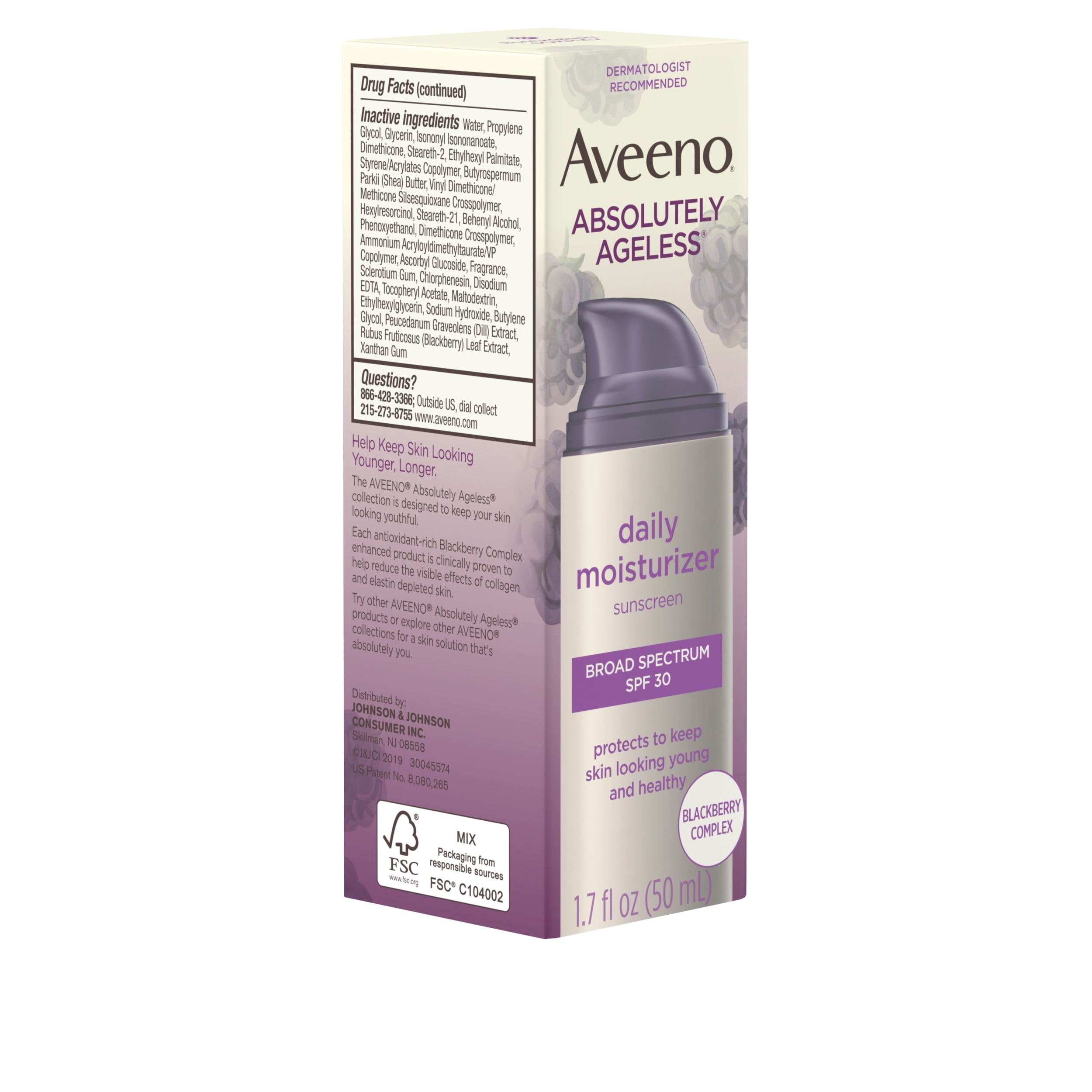 aveeno absolutely ageless daily moisturizer