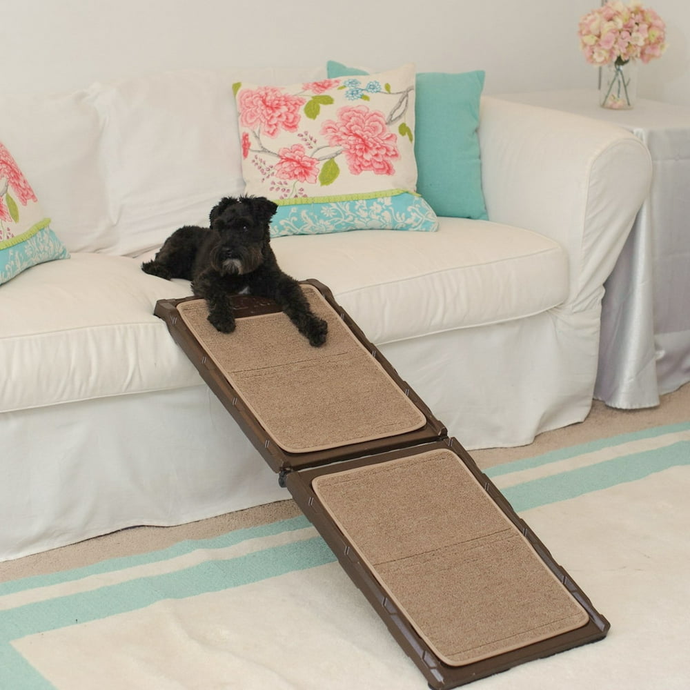 Gen7Pets Carpet Mini Indoor Dog Ramp, Brown, 42"L x 16"W x 1.50"H