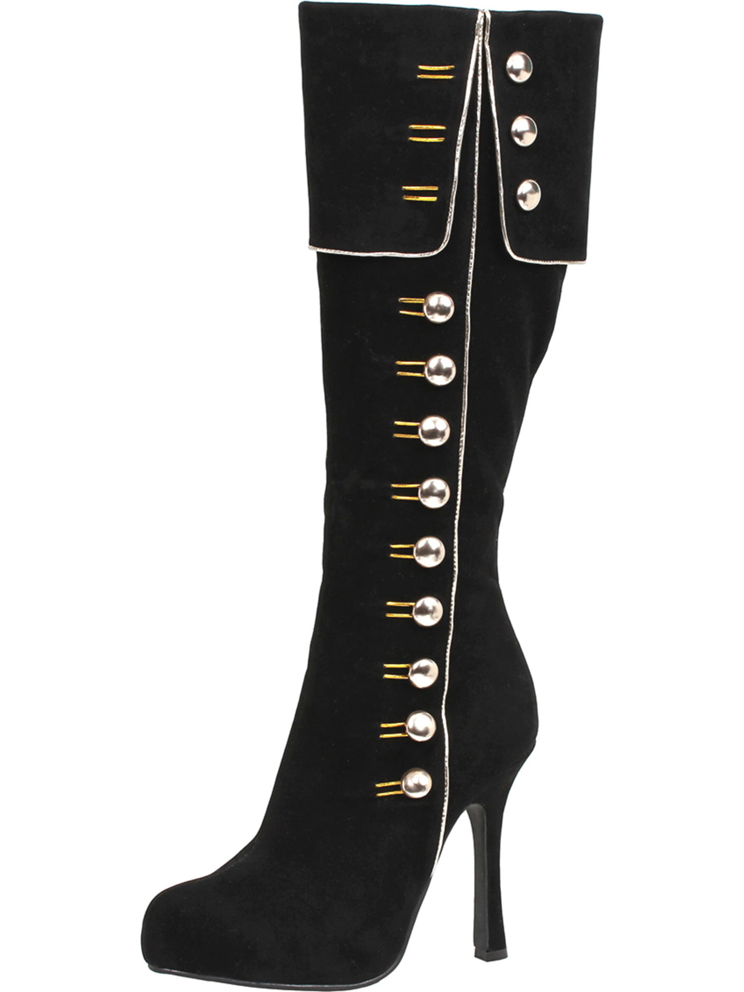 SummitFashions - Women's 4 Inch Heel Knee High Costume Boots Side ...