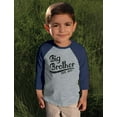 thumbnail image 5 of Big Brother 2022 Gift for Siblings Boys 3/4 Sleeve Baseball Jersey Toddler Shirt 4T Blue, 5 of 5