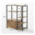 thumbnail image 4 of Bakers Rack with Storage Cabinet,5-Tier Coffee Bar with Shelves,Free Standing Farmhouse Microwave Oven Cart Stand,Kitchen Storage Shelf with Cabinet for Kitchen, Living Room,Garage, 4 of 9
