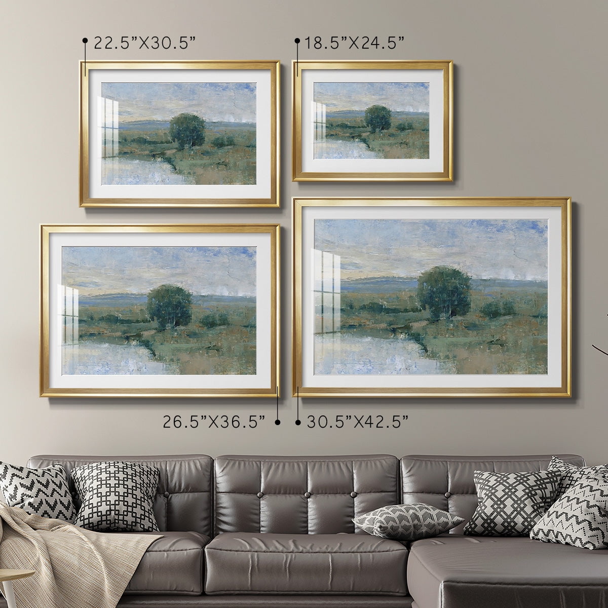 Riverbank Impression II Premium Framed Print - Ready to Hang