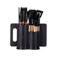 thumbnail image 1 of HEESEM 19pcs Silicone Kitchen Utensil Set, Heat-Resistant Non-Stick Easy Cooking Cleaning Home Black, 1 of 10