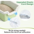 thumbnail image 3 of 25 count Large Elastic Litter Box Liners for   Litter Boxes and for Catit  Hooded  Litter Pan, 2 MIL Super -Resistant &  Disposable Bags, 30 lb Capacity, 42" x 20", 3 of 5