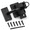 Black, variant on Silvery White 304 Stainless Steel Heavy-duty Gravity Self-locking Gate Latch for Fences and Doors