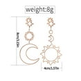 thumbnail image 6 of PPgejGEK Earrings for Women Fashion Women Star Sun Moon Hollow Earrings Metal Alloy Vintage Geometr Sales, 6 of 6