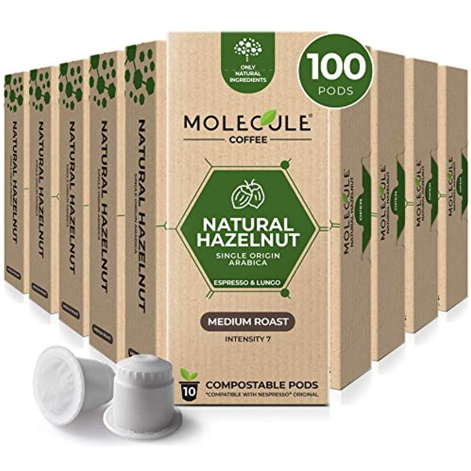 Hazelnut Nespresso Compatible Compostable Pods By Molecule Medium