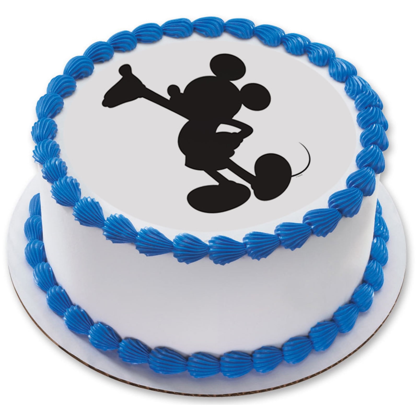 MICKEY MOUSE DESIGN 7  PERSONALIZED 7.5" CIRCLE EDIBLE ICING CAKE TOPPER