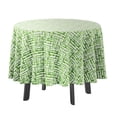 thumbnail image 1 of Vargottam Indoor/OutdoorRoundTablecloth 58 InchRoundTablecloth Waterproof PatioTableCloths- Spring/SummerTableCovers for Backyard CircularTable/BBQs/Picnic -Pear Green, 1 of 8
