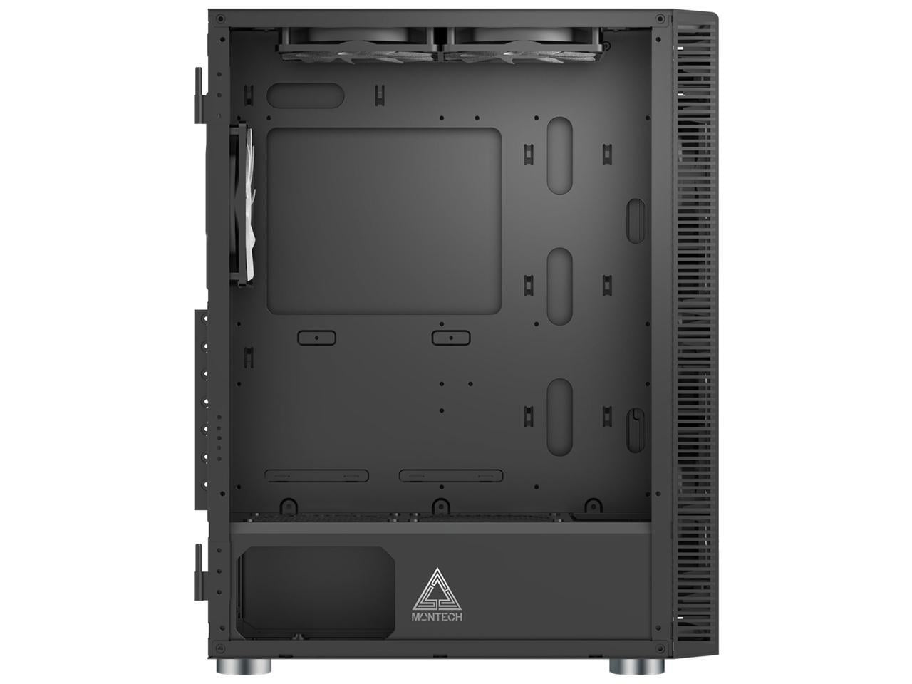 Montech ATX Mid-Tower Computer Case with USB 3.0, Black