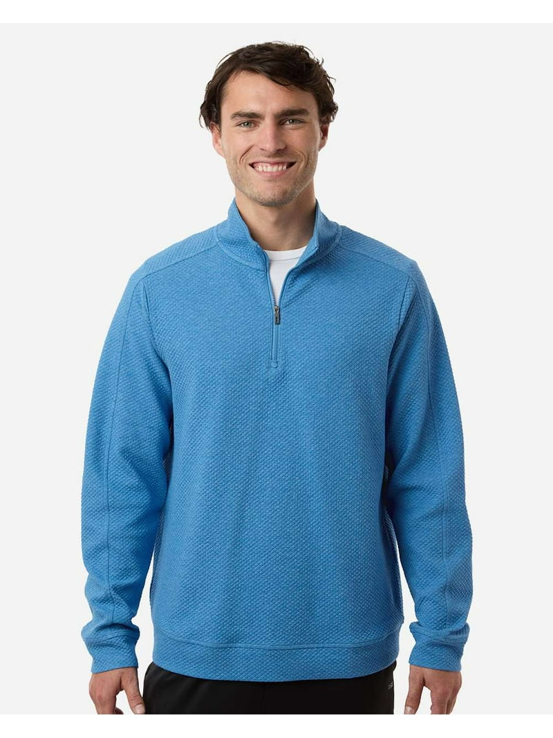 North End NE725 Men's Spirit Textured Quarter-Zip Pullover-Light