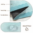 thumbnail image 6 of Teal Summer Coastal 2'x6' Runner Rugs for Hallway Kitchen Bedside Non Slip Washable, Modern Ocean Waves Starfish Shell Entryway Rug Runners with Rubber Backing, Long Carpet Runner for Laundry Room, 6 of 8