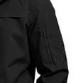 thumbnail image 3 of Mens Rain Jacket Lightweight Solid Color Windproof And Waterproof Zipper Parka Coat Athletic Coat Hooded Outwear Winter Fall Outerwear with Pockets, 3 of 5
