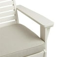 thumbnail image 3 of Linon Capers Outdoor Wooden Bench With Slatted Back and Cushion in White, 3 of 4