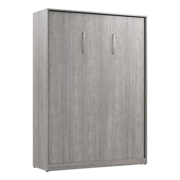 Bestar Canada Claremont Contemporary Engineered Wood Full Murphy Bed in Gray