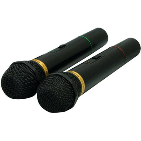 QFX M-336 Wireless Dynamic Microphone System, 2pk
