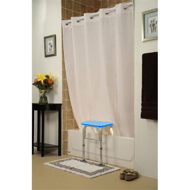 BenchMate 432396 Split Shower Curtain, White