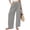 Gray women wide leg cargo pants a1, variant on Cagogo Women's Drawstring Cargo Pants Wide Leg With Pockets Casual Loose Long Lounge Party Trousers Summer Travel Beachwear Clothes, Navy M