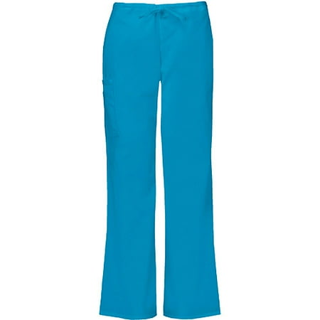 Perfect Fit Cargo Pocket Drawstring Utility Scrub Pant in Dark Turquoise