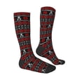 thumbnail image 4 of Lsque Vintage Maple Leaf with Skull Pattern Printed Crew Socks Men's Women's LightWeight Thin Casual Calf Socks ,Knee High Socks,Cotton Socks, 4 of 9