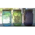 thumbnail image 2 of Set Of Three Heritage Ball Jars 100 Year Anniversary Series. One Of Each Color. 16oz Pint Jars. Highly Collectible Set., 2 of 3