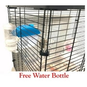 Large 3-Tiers Acrylic Clear Hamster Mansion Guinea Pig Habitat Mouse Home Gerbil House Cage Paw Safe Solid Platform Anti-Slip Step Ramp