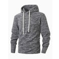 thumbnail image 3 of Athletic Long Sleeve Hoodie Men Fashion Workout Gym Pullover Hooded Shirt Button Muscle Fit Sweatshirt Lightweight Hip Hop Running Boxing Hiking Sport Hoodys Shirts Dark Gray XXL, 3 of 6