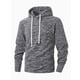thumbnail image 4 of Dolkfu sudaderas de forro polar para hombres, sudadera sólida con cordón, casual, suelta, camisetas de pullover para hombres S, 4 of 9
