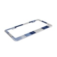 thumbnail image 3 of 2piece License Plate Frame Metal Car Accessories License Plate Cover Fits Standard U.S. Vehicles 12.3x 6.3 Inches Cornflowerblue Checked Hand-Drawn Sketch_4, 3 of 7