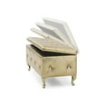 thumbnail image 2 of AC Pacific Gold Crystal Tufted Storage Bench, 2 of 4