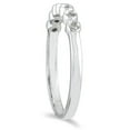 thumbnail image 2 of SZUL Women's 1/10 Carat TW Diamond Wedding Band in 10K White Gold (J-K-L Color, I2-I3 Clarity), 2 of 3