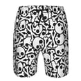 thumbnail image 3 of Logiee skull pirate Print Mens Swim Trunks Quick Dry Board Shorts,Breathable Hawaii Beach Shorts Swimwear Bathing Suits-Small, 3 of 6
