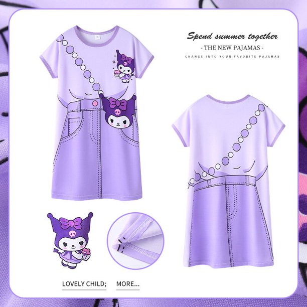 Vestido de princesa Pikachu para niña, pijama de bebé, camisón de Pokémon, ropa de dormir de verano para niños qym unisex