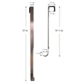 thumbnail image 3 of Haute Decor Adjustable Metal Wreath Hanger, Oil-Rubbed Bronze 2-PACK, 3 of 7
