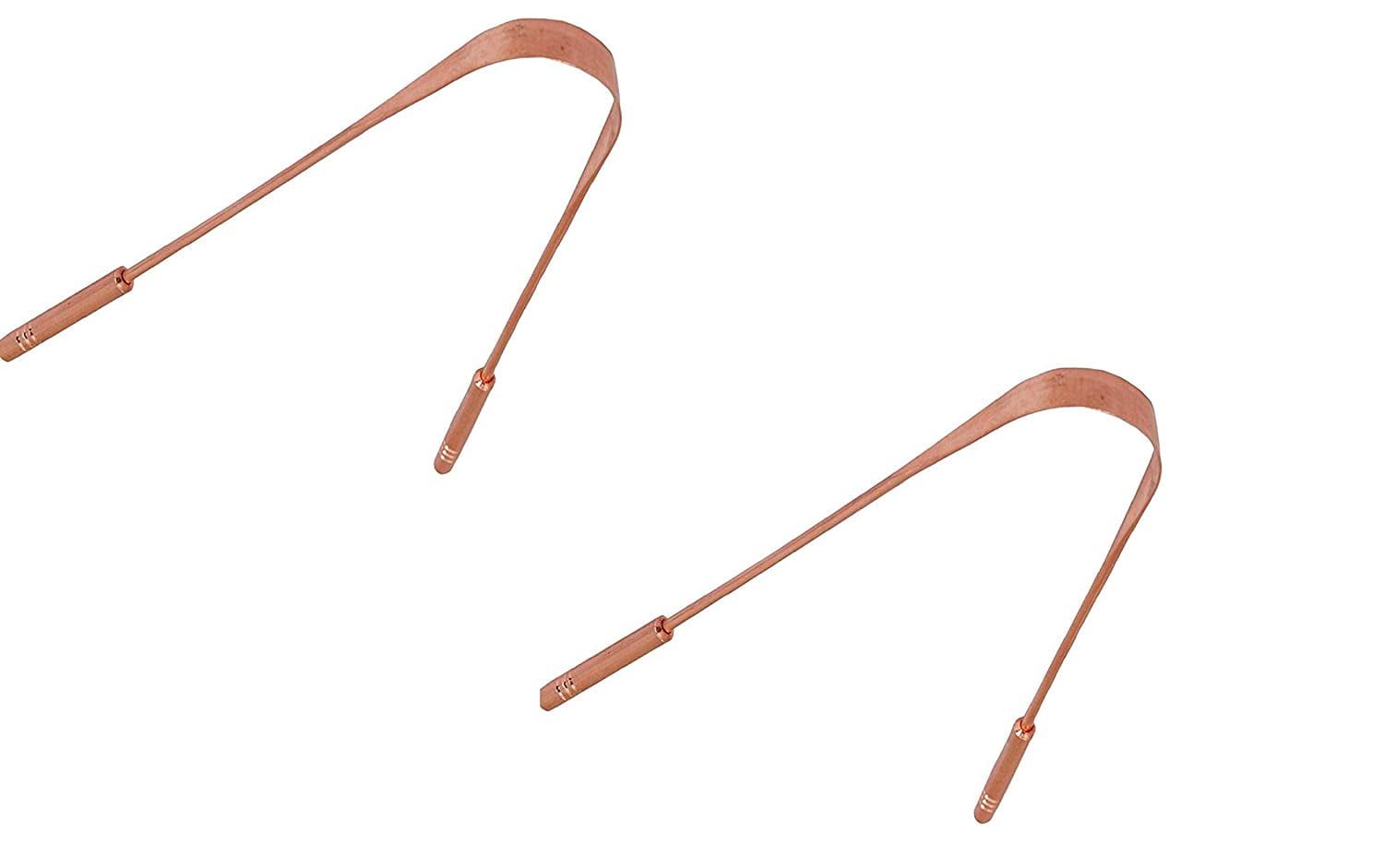 Copper Tongue Scraper for Adults, Natural Ayurvedic Tongue Cleaner, Bad
