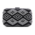 thumbnail image 1 of 2Chique Boutique Sac de Soirée Acrylique Clouté Noir et Blanc, 1 of 1