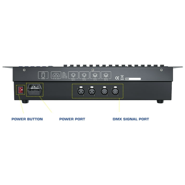 Black DJ Lighting Controller,Grand Console DMX and MIDI Black DJ Lighting Controller,Grand Console DMX and MIDI