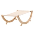 thumbnail image 4 of Hamaca para gatos, mecedora para gatos, cama de madera portátil cómoda para dormir, muebles para gatos, cama para gatos, nido para gatos pequeños y Yuyangstore Nido de hamaca mecedora para gatos, 4 of 8