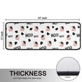 thumbnail image 5 of Kitchen Rugs Sets Of 2,White Cow Black Spot Moo Pattern Anti Fatigue Kitchen Mat Rugs Non Slip Washable,Decorative Kitchen Floor Mats for Kitchen,Sink,Laundry,17"x47"+17"x47", 5 of 5