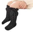 thumbnail image 2 of SUNSIOM Infant Girls Long Stockings Princess Solid Color Cute Bowknot Socks Spring Summer Thin Mesh Over-The-Knee Socks, 2 of 8