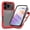 Red, variant on Compatible with iPhone 17 Pro Max Case, Dustproof Shockproof Case with Built-in Screen Protector, Bumper Frame Heavy Duty Full Body Protective Cover for iPhone 17 Pro Max, Darkblue