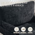 thumbnail image 6 of FFH Foldable Recliner Chair Accent Chair for Adult,3-In-1 Convertible Sleeper Sofa Chair Bed with Detachable Side Pockets,Mid-Century Modern Decor,Suitable For Small Spaces with Three Pillows, 6 of 13